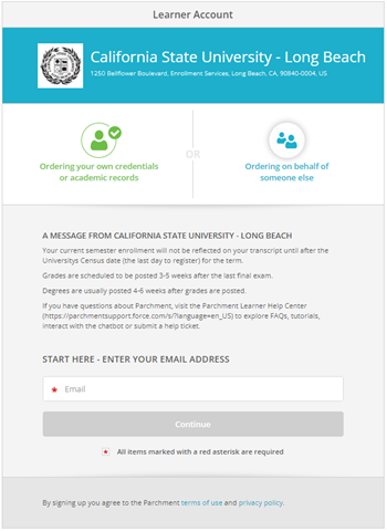 how to submit official transcripts to csulb